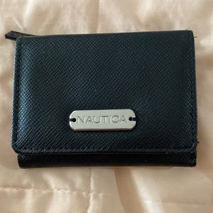 Nautica, black trifold wallet